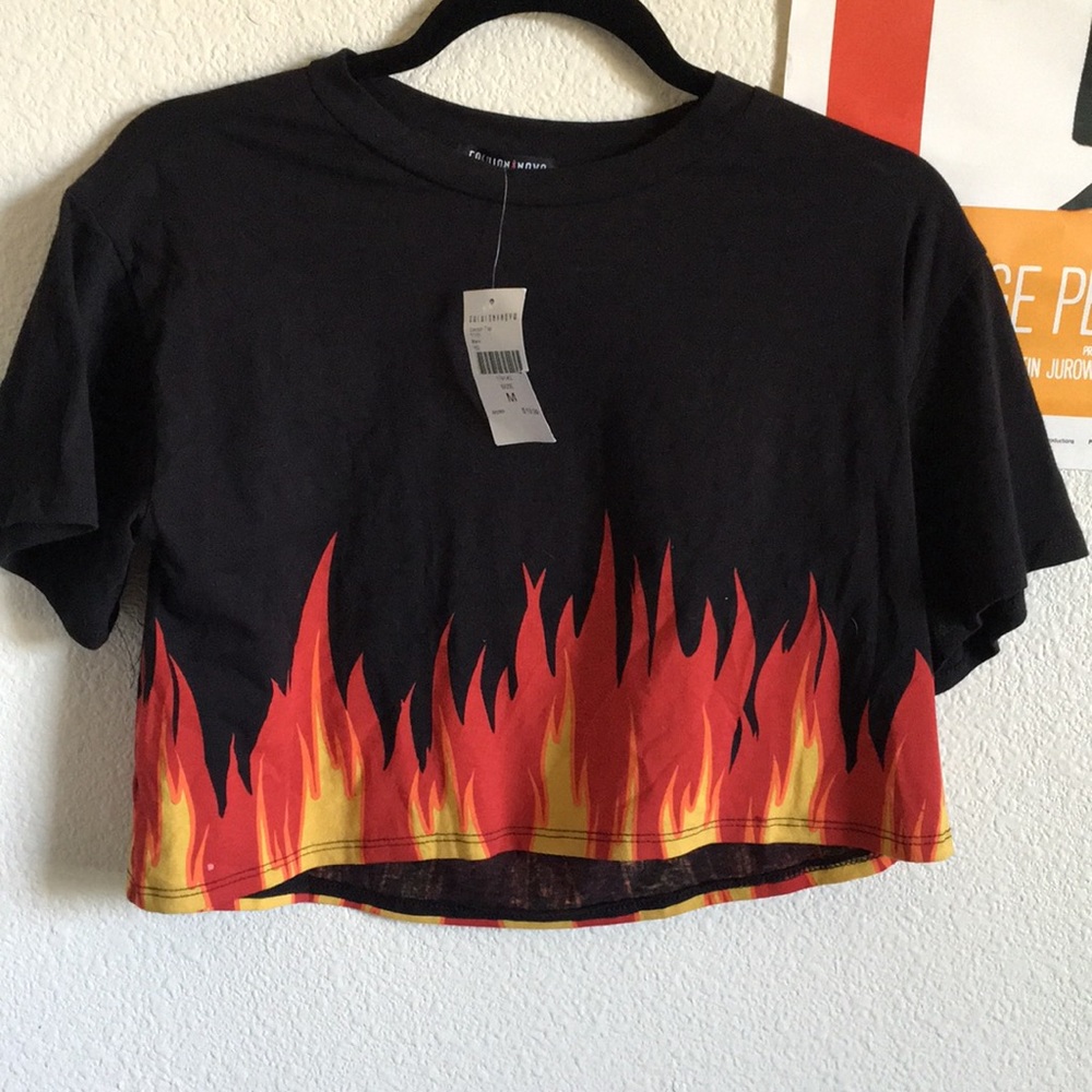 Flame Crop Top